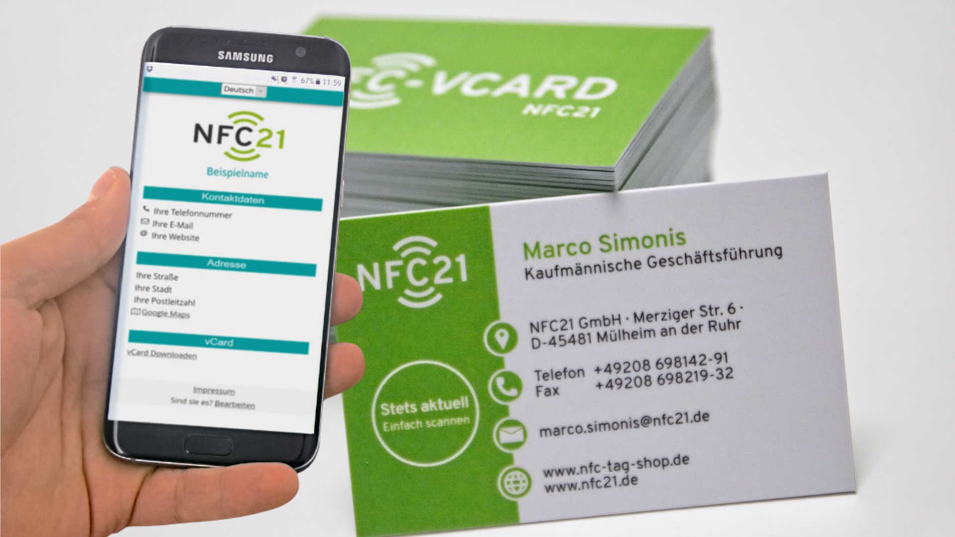 NFC-Visitenkarten im Vergleich