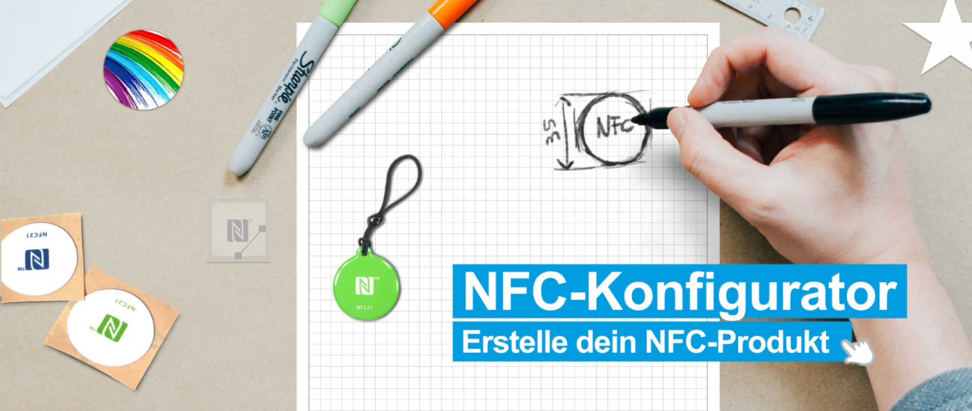 Individuelle NFC-Tags gestalten - Unser NFC Konfigurator