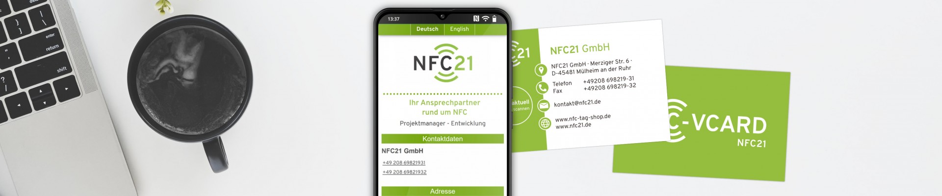 NFC-vCard: nachhaltiges Netzwerken mit digitaler Visitenkarte