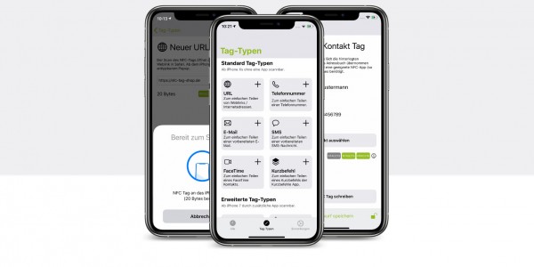 NFC21 Tools für iOS – Werkzeug zum beschreiben und Lesen von NFC-Tags 